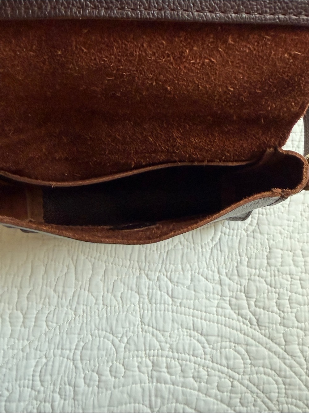 Portland Leather Metro Mini Crossbody and small zip wallet dark brown - Picture 4 of 9